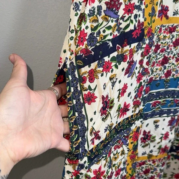 Natural Life Georgia Floral Patchwork Shirt Dress | Size L | NWOT - Picture 7 of 9